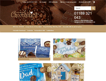 Tablet Screenshot of chocolate-parties.com